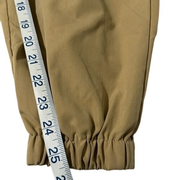 Shein Womens Beige Cargo Jogger Pants Elastic Waist 100% Polyester Size M - Picture 10 of 10